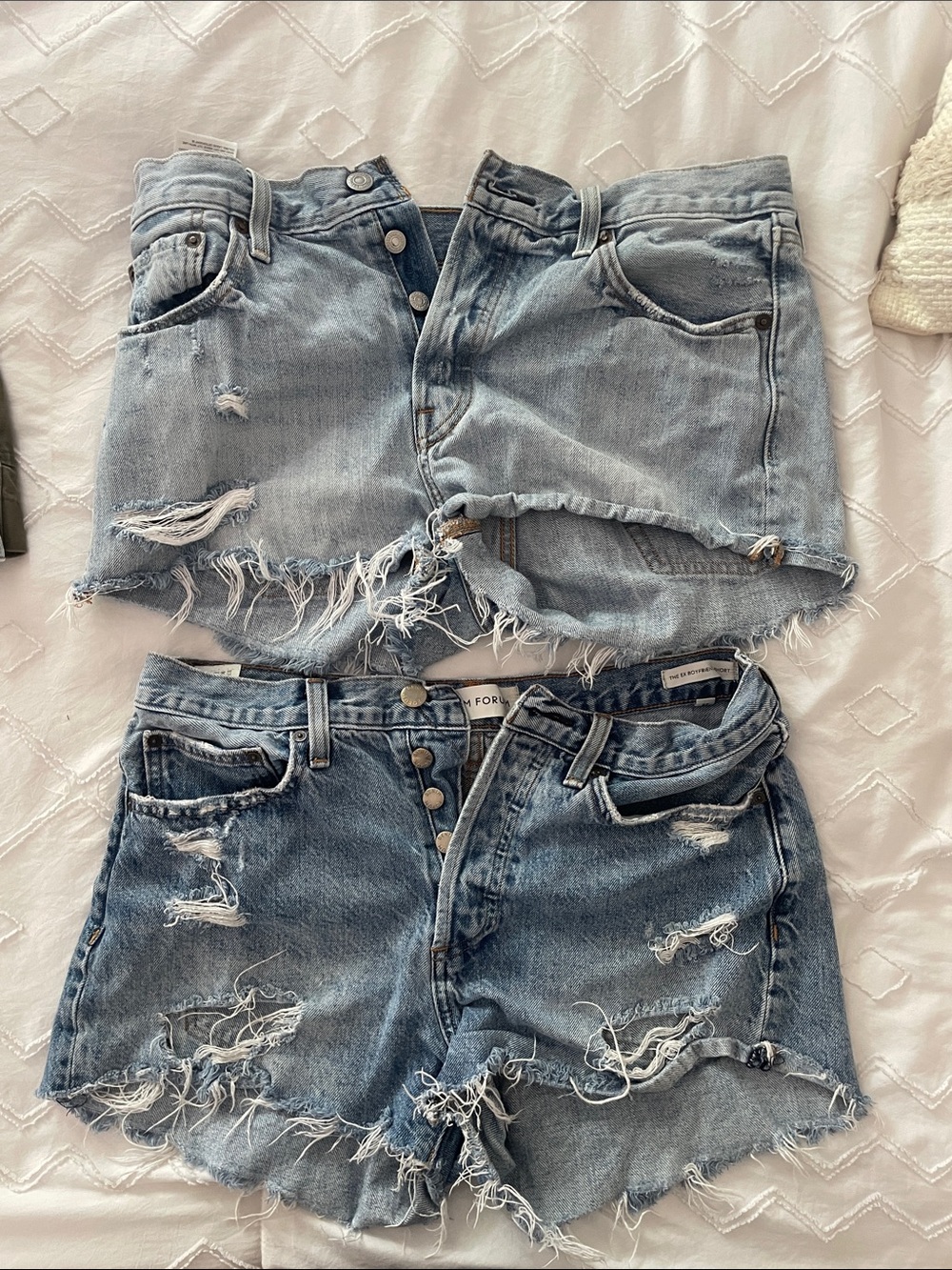 Levi & Aritzia Denim Forum Short Set